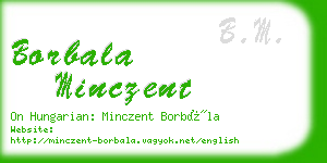 borbala minczent business card